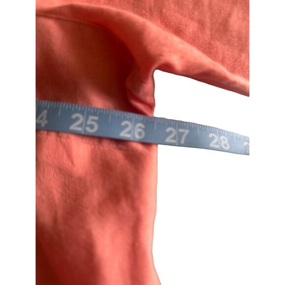 L.L.Bean Linen Button Down, Very pretty Coral , 3/4 sleeve 1X - Picture 5 of 5
